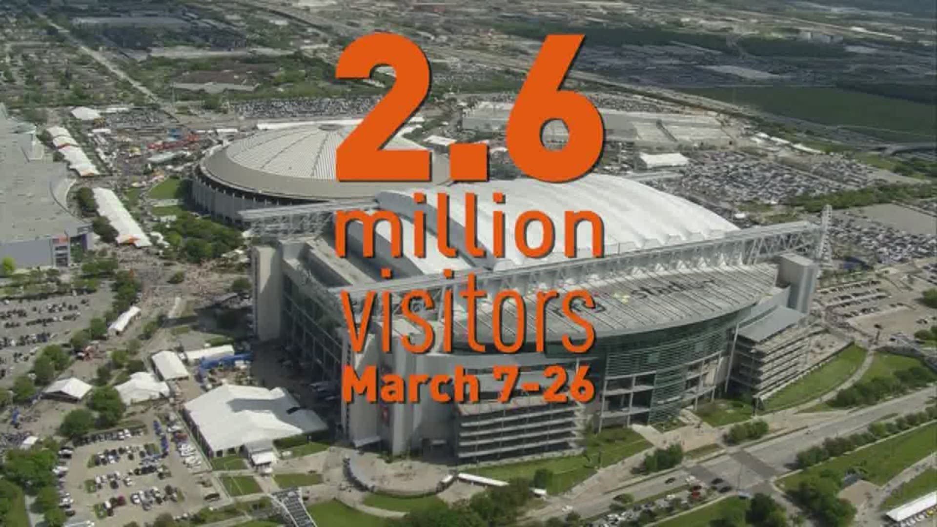 The number of visitors at the 2017 Houston Livestock Show and Rodeo broke the all time attendance record.