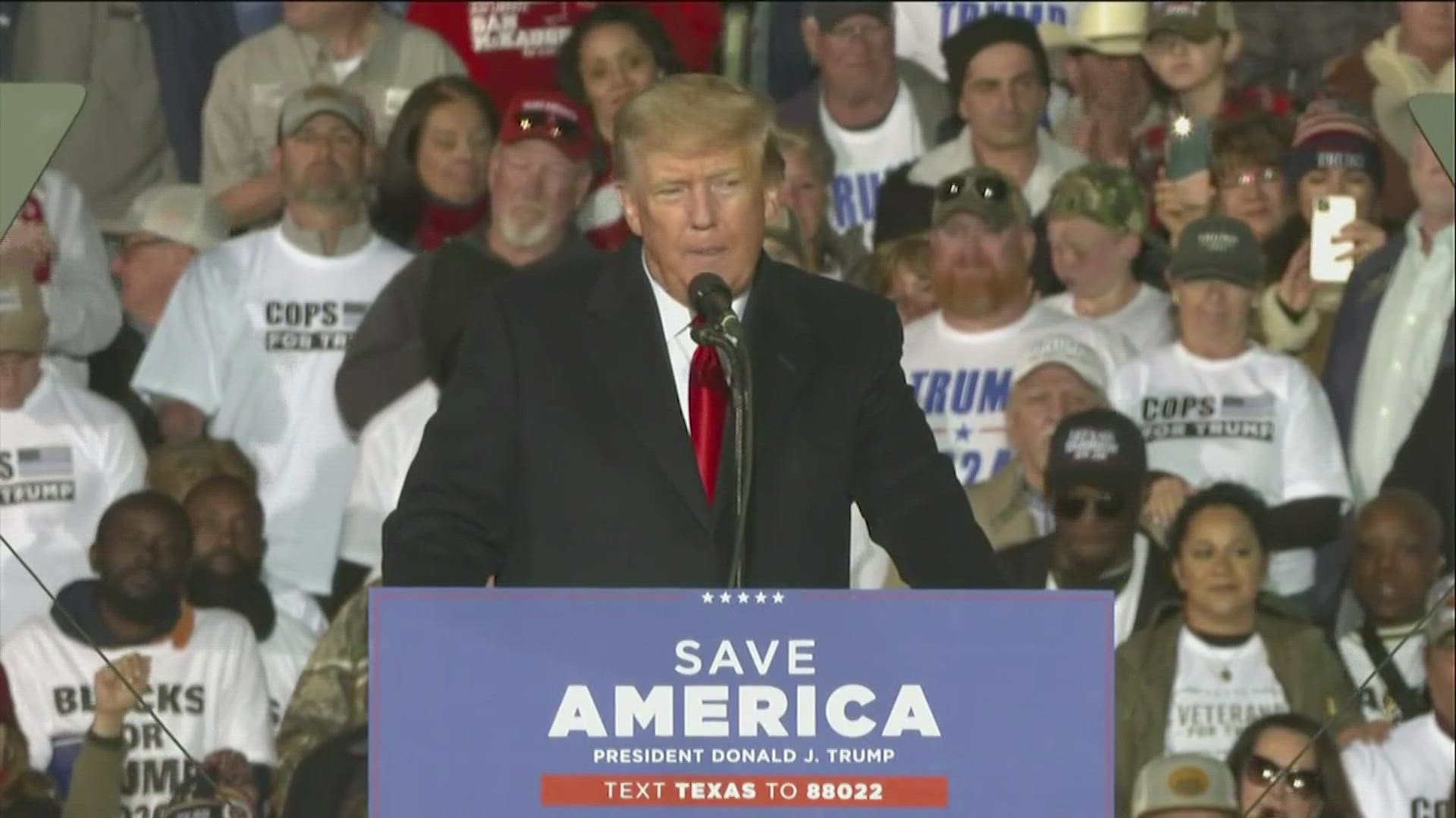 Former President Donald Trump Speaks At Rally In Austin, Texas | Khou.com