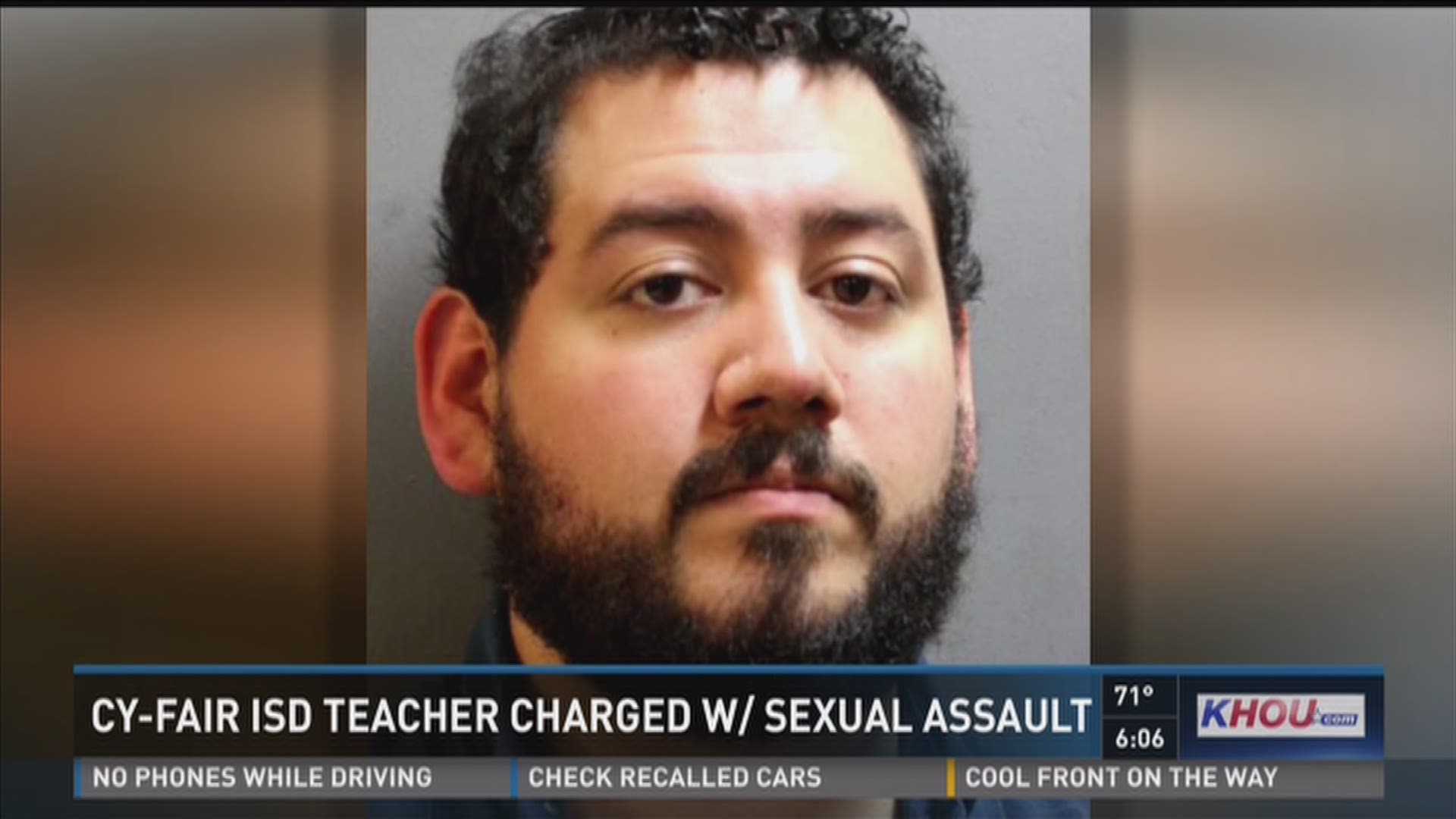A Cypress Ridge High School teacher is accused of having an inappropriate relationship with a student.