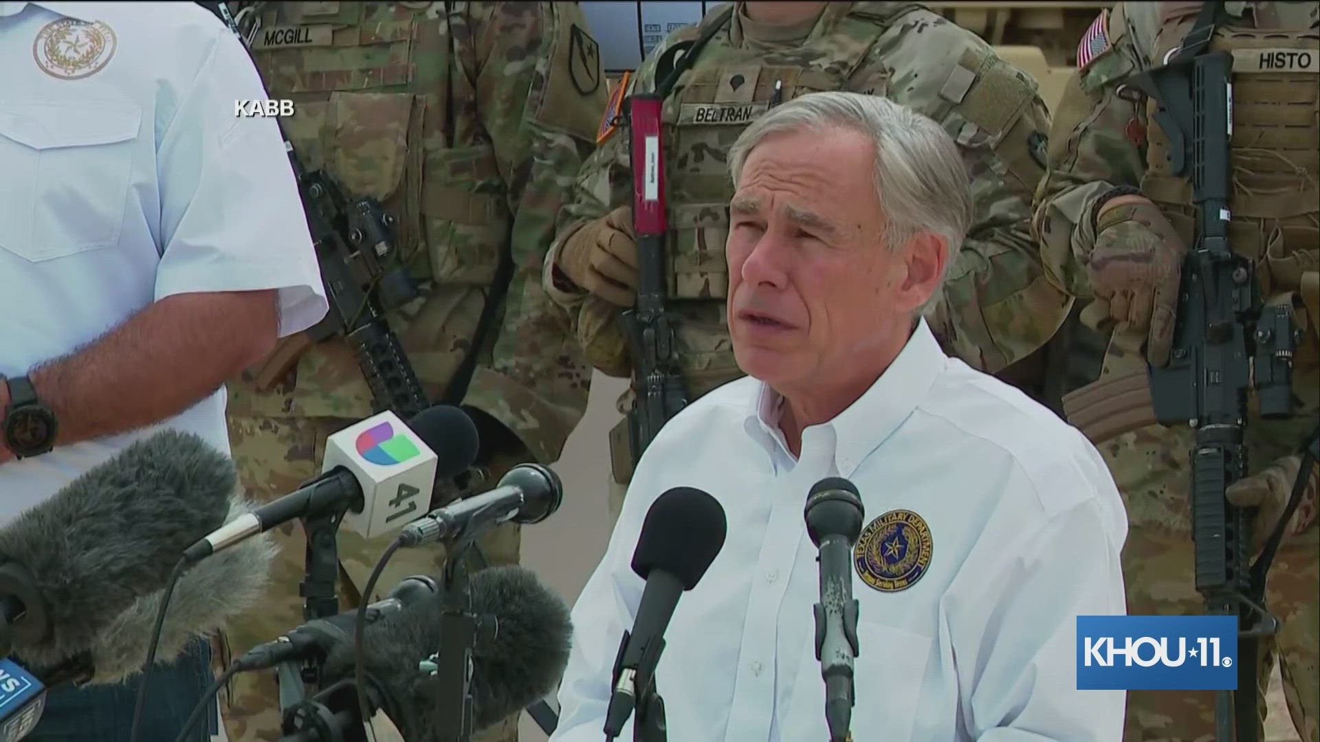 Gov. Greg Abbott said the new base camp will further the Texas National Guard's operational capacity near the border.