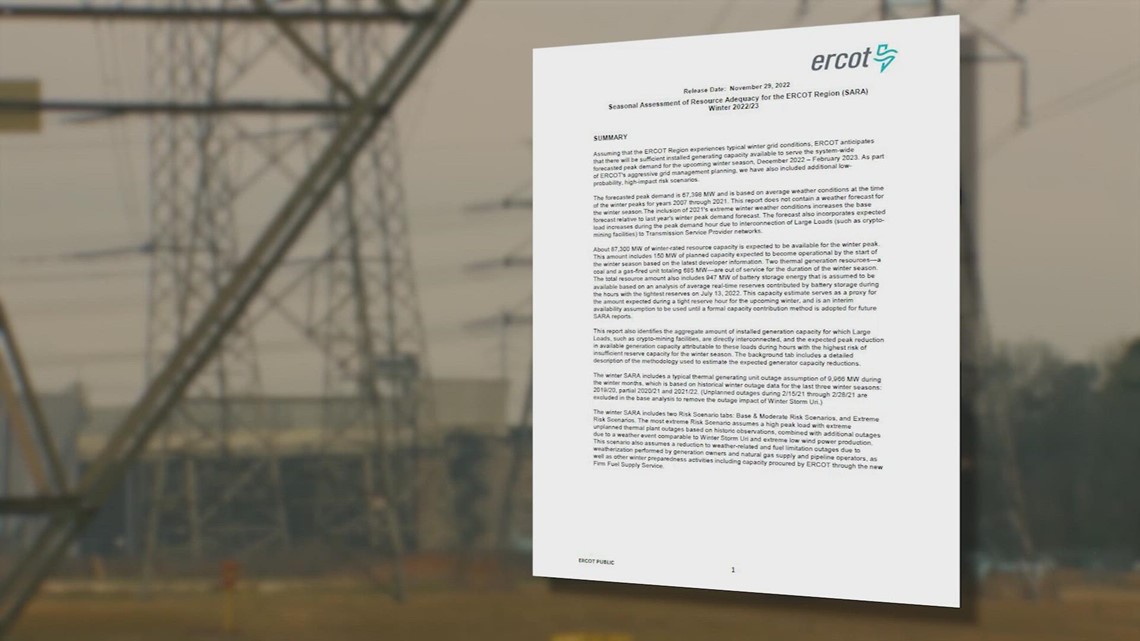 ERCOT report: Texas power grid will hold up this winter (in most conditions)