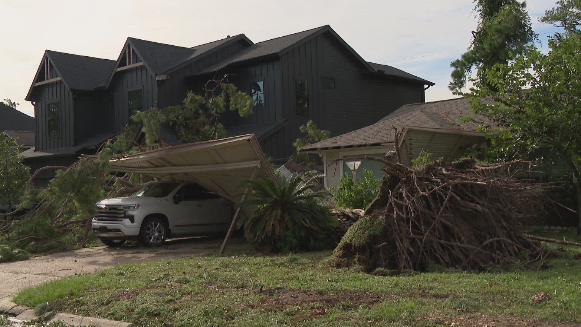 Here's a look at some of the damage Hurricane Beryl left behind in the Houston area.