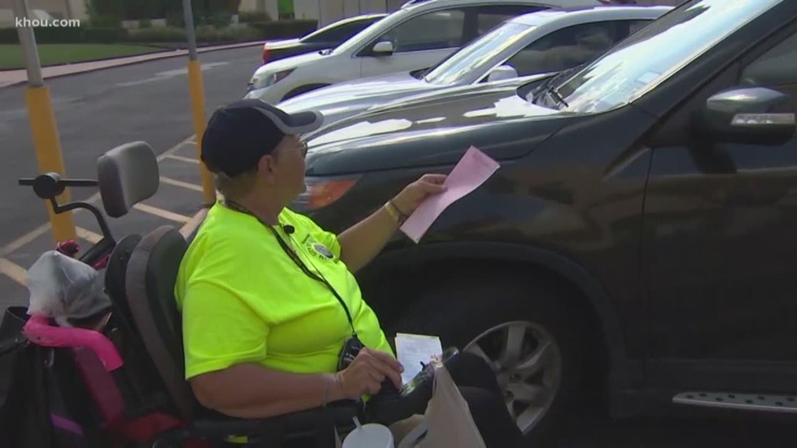The city of Houston is training volunteers on how to dish out parking citations for people who break the rules and park in a handicap spot.