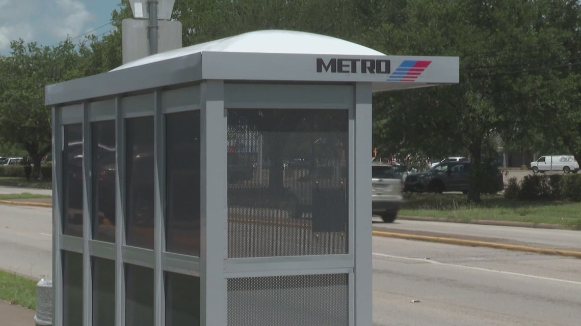 Houston METRO tests updated bus shelter design to combat extreme heat