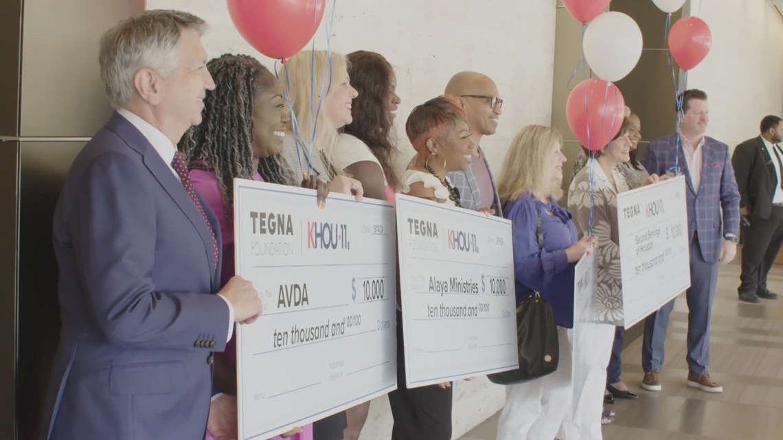 5 Houston non-profits receive $10,000 grants from KHOU 11 and Tegna Foundation