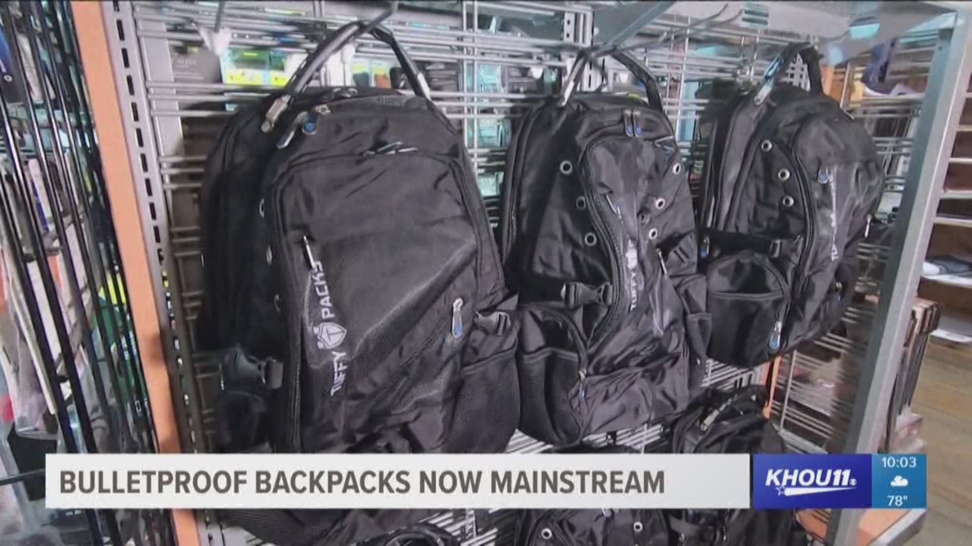 Bulletproof backpacks, designed to protect children in the event of a school shooting, are becoming mainstream. Major retailers like Walmart and Home Depot are selling the backpacks online while gun ranges sell them in stores. 