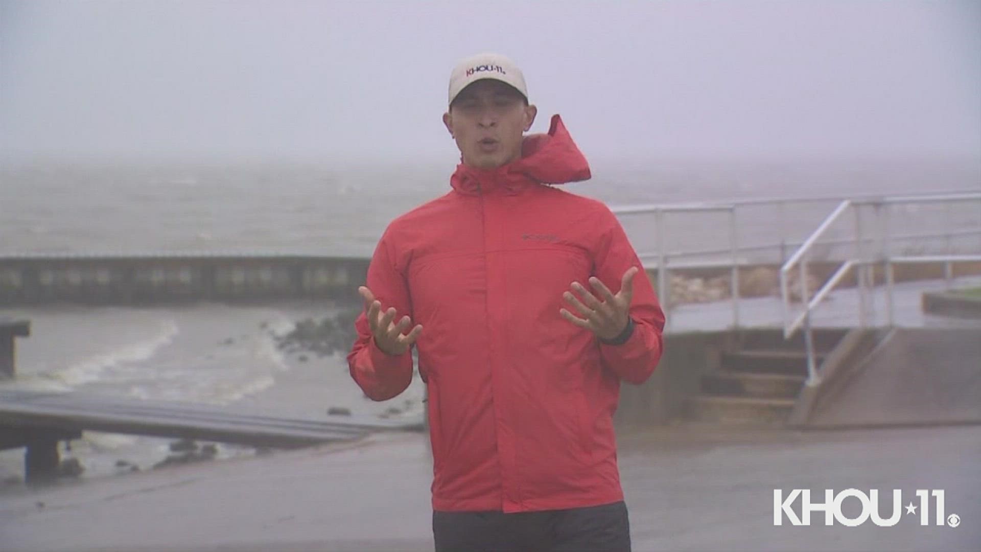 KHOU 11's Xavier Walton was in Matagorda Bay where Tropical Storm Nicholas is expected to make landfall overnight early Tuesday.