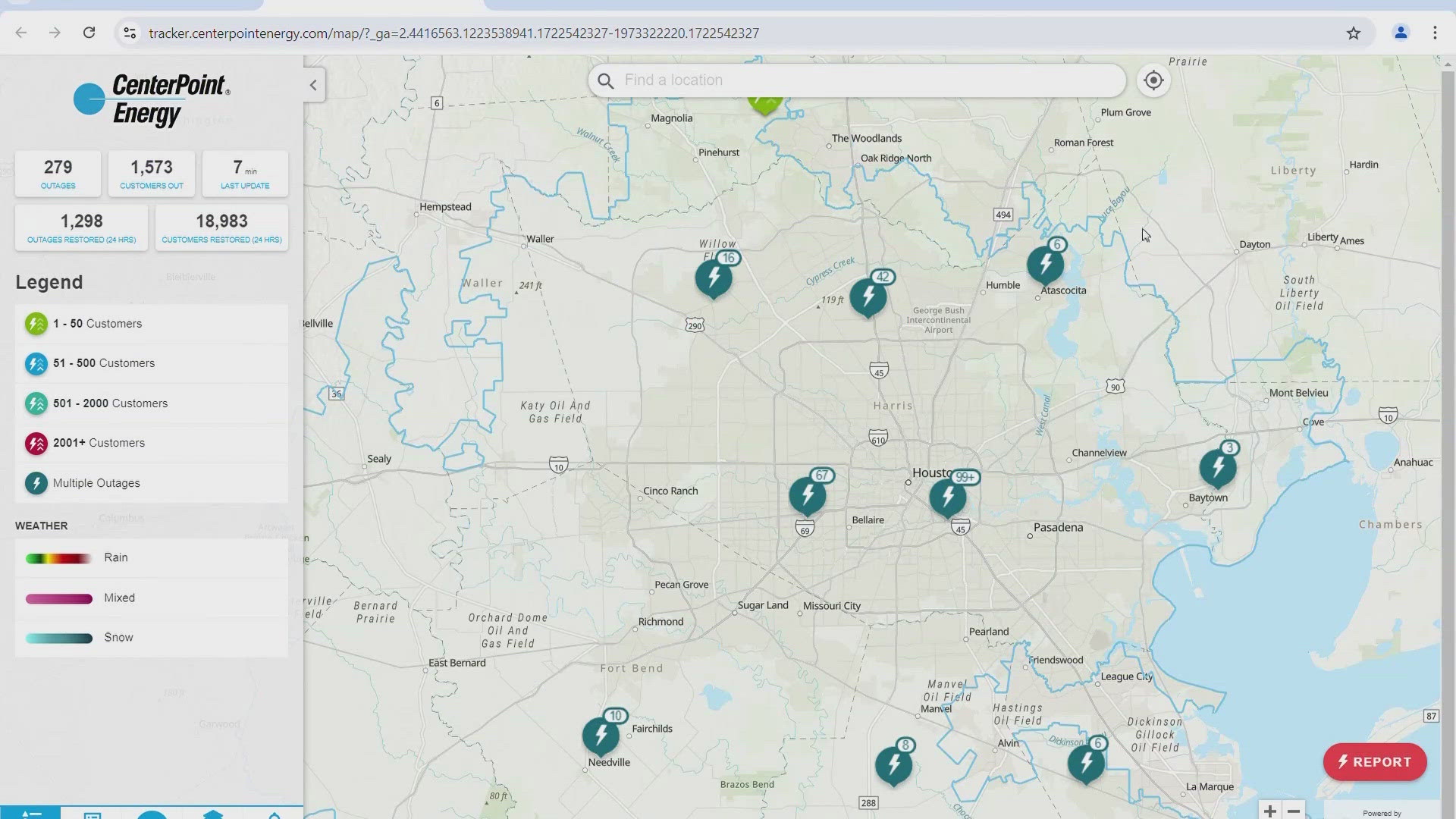 The original outage tracker went down following the derecho storm in May.