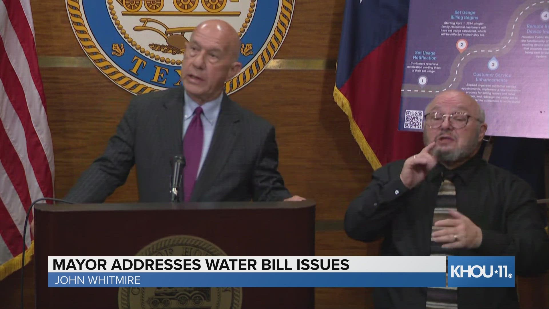 Houston Mayor John Whitmire discusses plans to address high, inaccurate ...