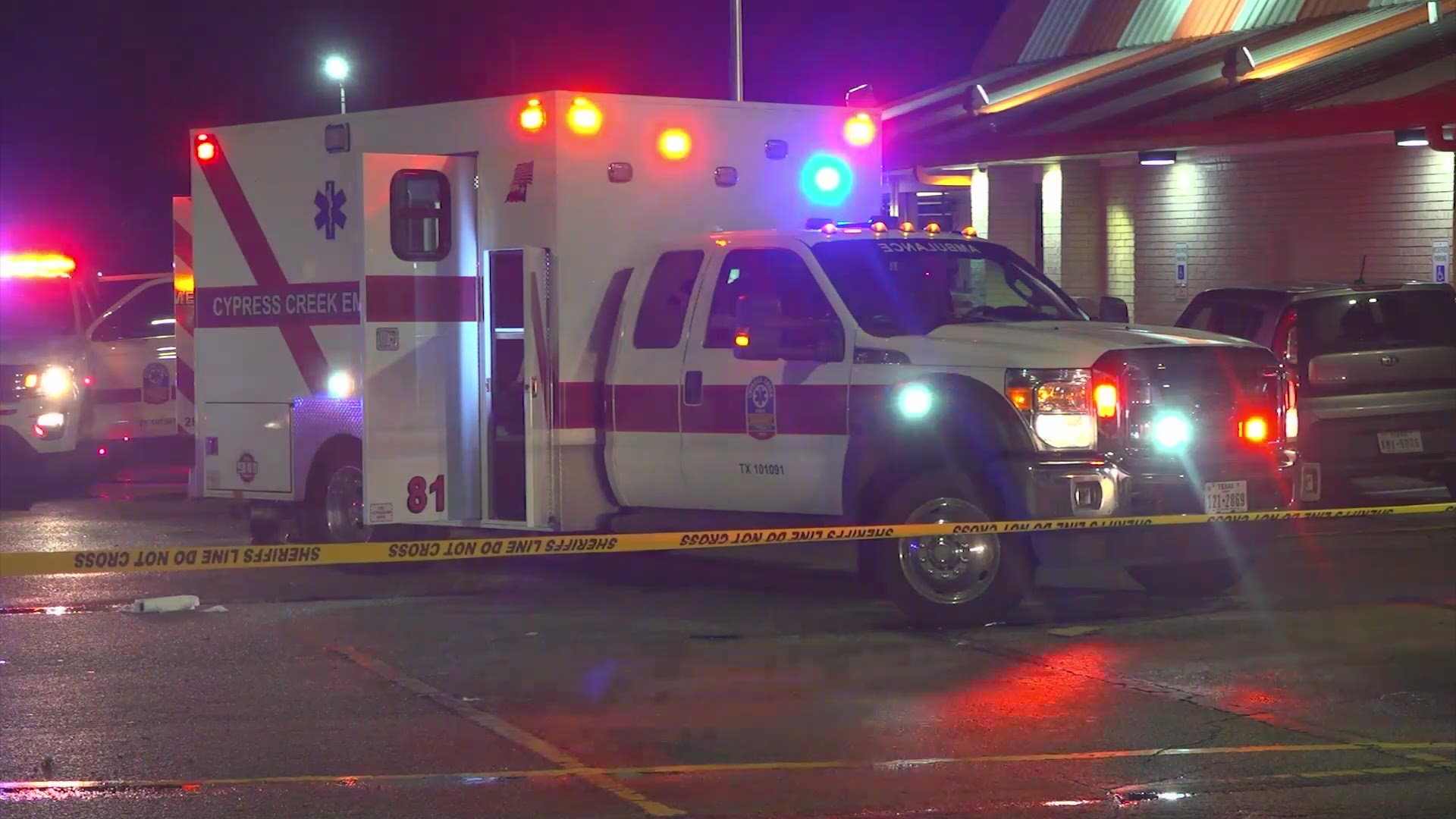 A man is in critical condition after being shot in the parking lot of a fast-food joint following an argument  in Humble. No arrest have been made.
