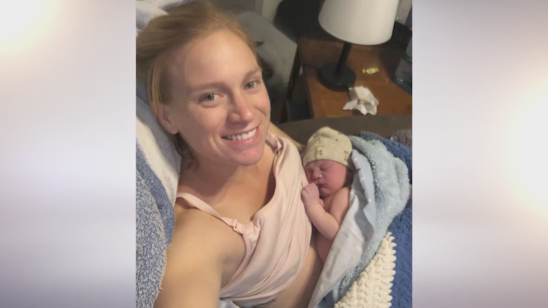 A couple in Magnolia is sharing the incredible story of their fight to safely deliver their son into the world, all during an ice storm without power and water.