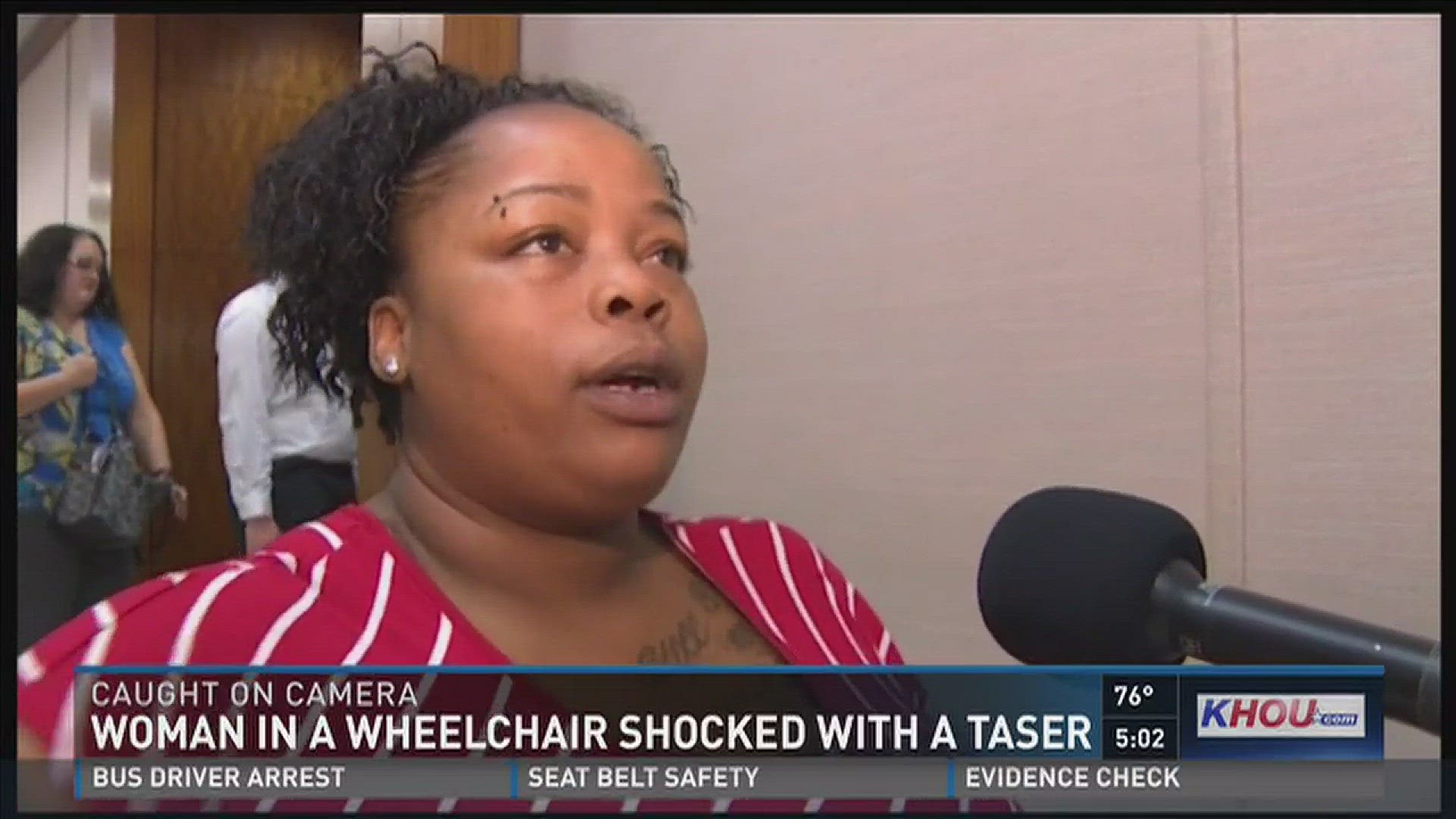 The Harris County Sheriff's Office has launched an internal investigation after a woman in a wheelchair, 36 year-old Sheketha Holman, was shocked with a Taser.