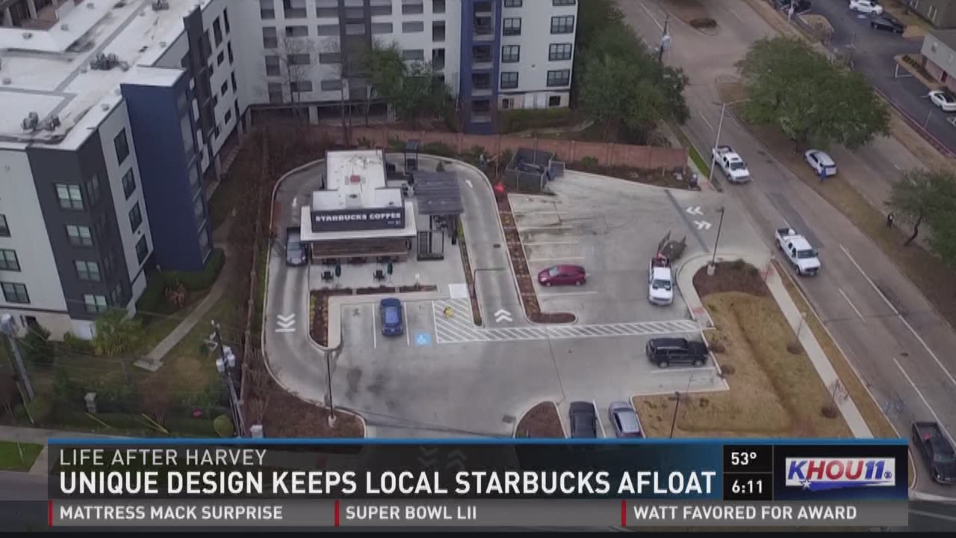 It's the amazing story of survival for one Houston Starbucks in Meyerland -- a store that was back on its feet serving up hot cups of coffee just days after Hurricane Harvey surrounded it with several feet of water.