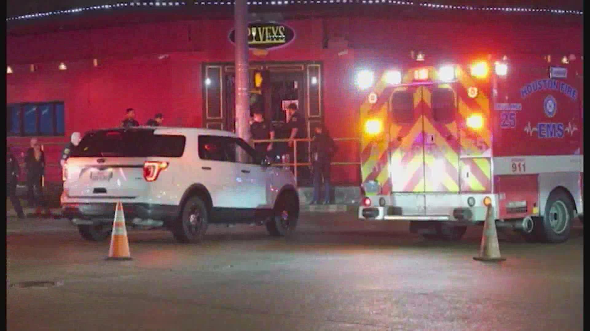 Five men, including a bouncer, were injured during a shooting outside of a nightclub in the Third Ward early Thursday, according to Houston police.
