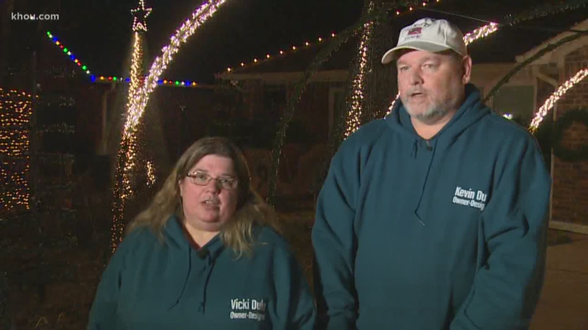 There’s a family in Alvin truly in the holiday spirit, not only because of their impressive Christmas light display, but because of why they do it.