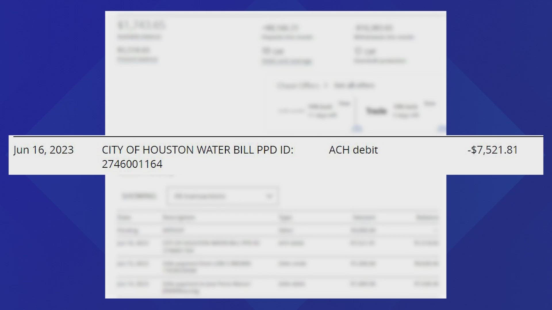 Carl Castoreno said he usually pays about $45 a month for his water bill, but recently, he got one for $7,500.