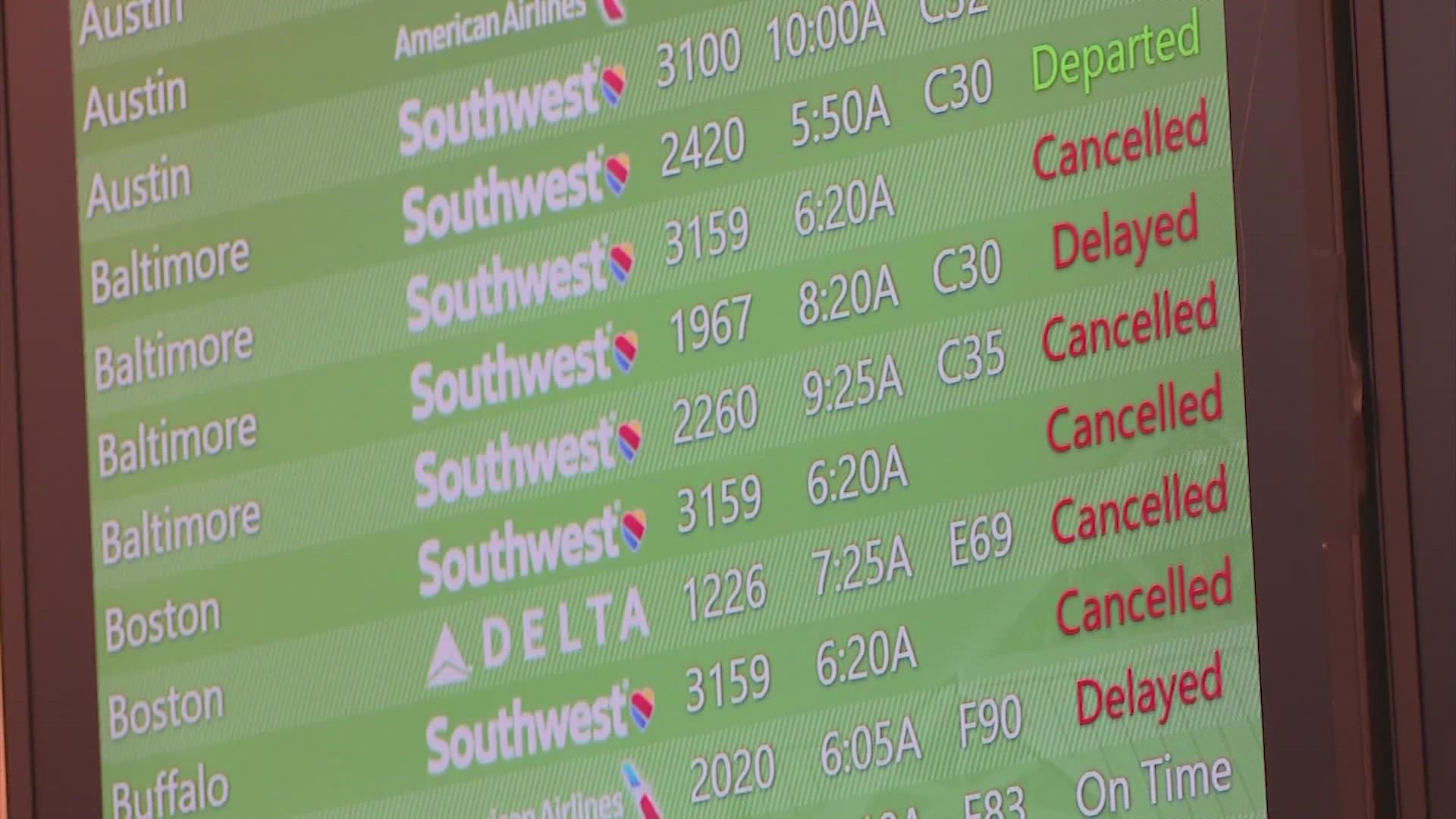 Relief is still days away as Southwest Airlines continues to leave passengers stranded nationwide.