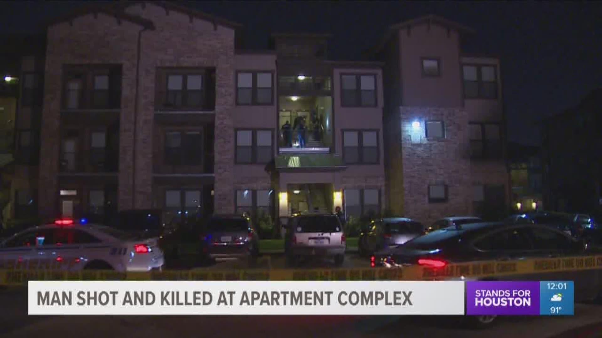 Investigators have identified the man shot and killed overnight at an apartment complex in northwest Harris County as Frederick Kennedy.