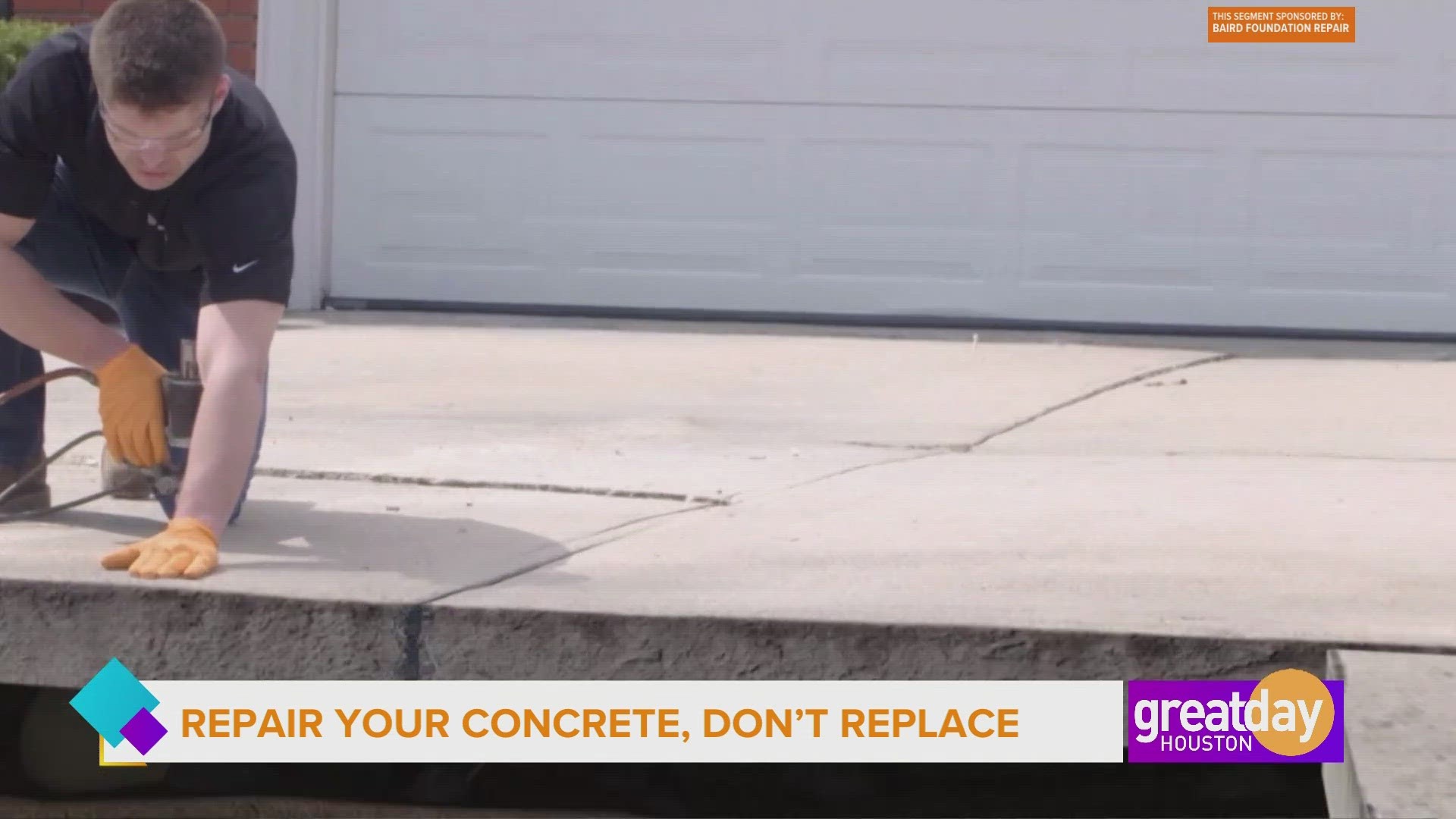 Baird Foundation Repair provides a long-term solution backed by a warranty so homeowners can save money repairing their concrete instead of replacing it.