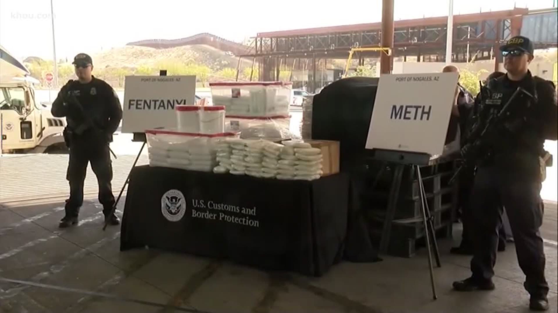 Customs officials seize 140 pounds of meth hidden in paint containers 