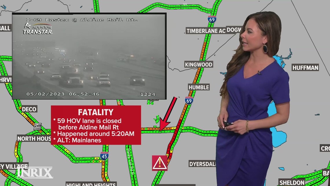 Lalu lintas Houston: 1 tewas di jalur US-59 HOV, kata METRO