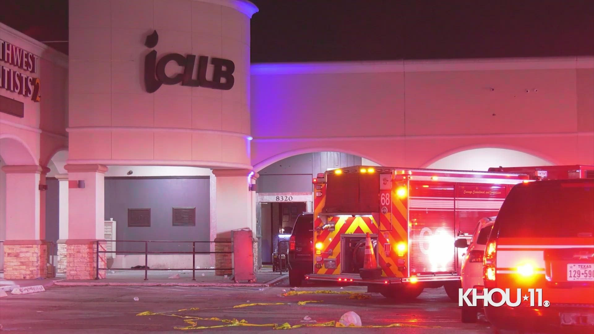 The fire happened at iClub at Southwest Freeway and Gessner. Investigators were still trying to determine the cause.