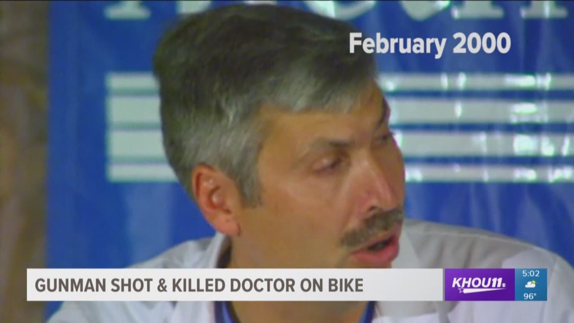 Dr. Mark Hausknecht was shot by another man on a bike Friday morning near Texas Children's Hospital.