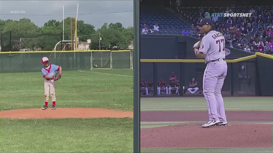 Spot on! Little League pitcher replicates windup of Astros pitcher Luis Garcia