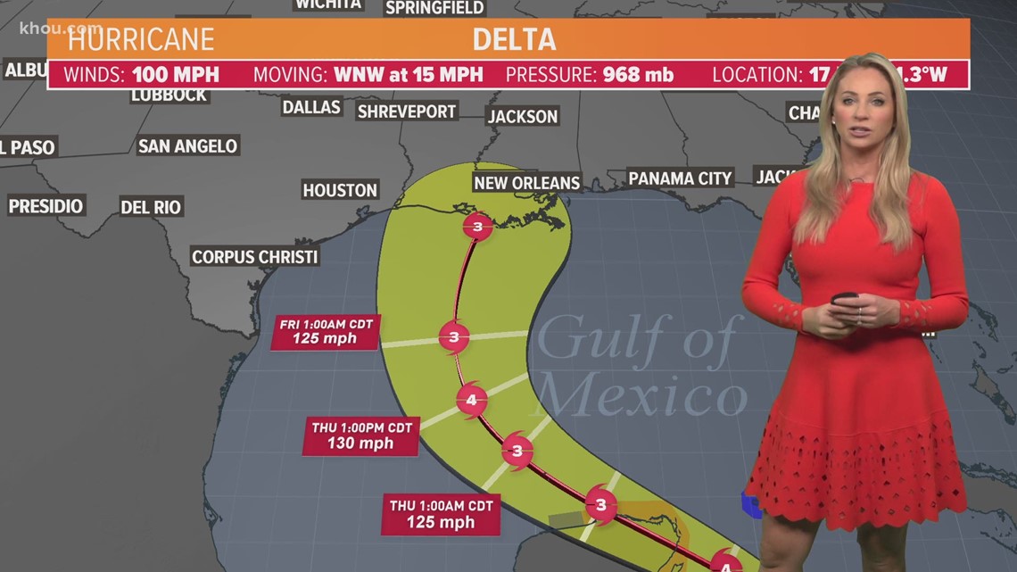 Hurricane Delta track and models