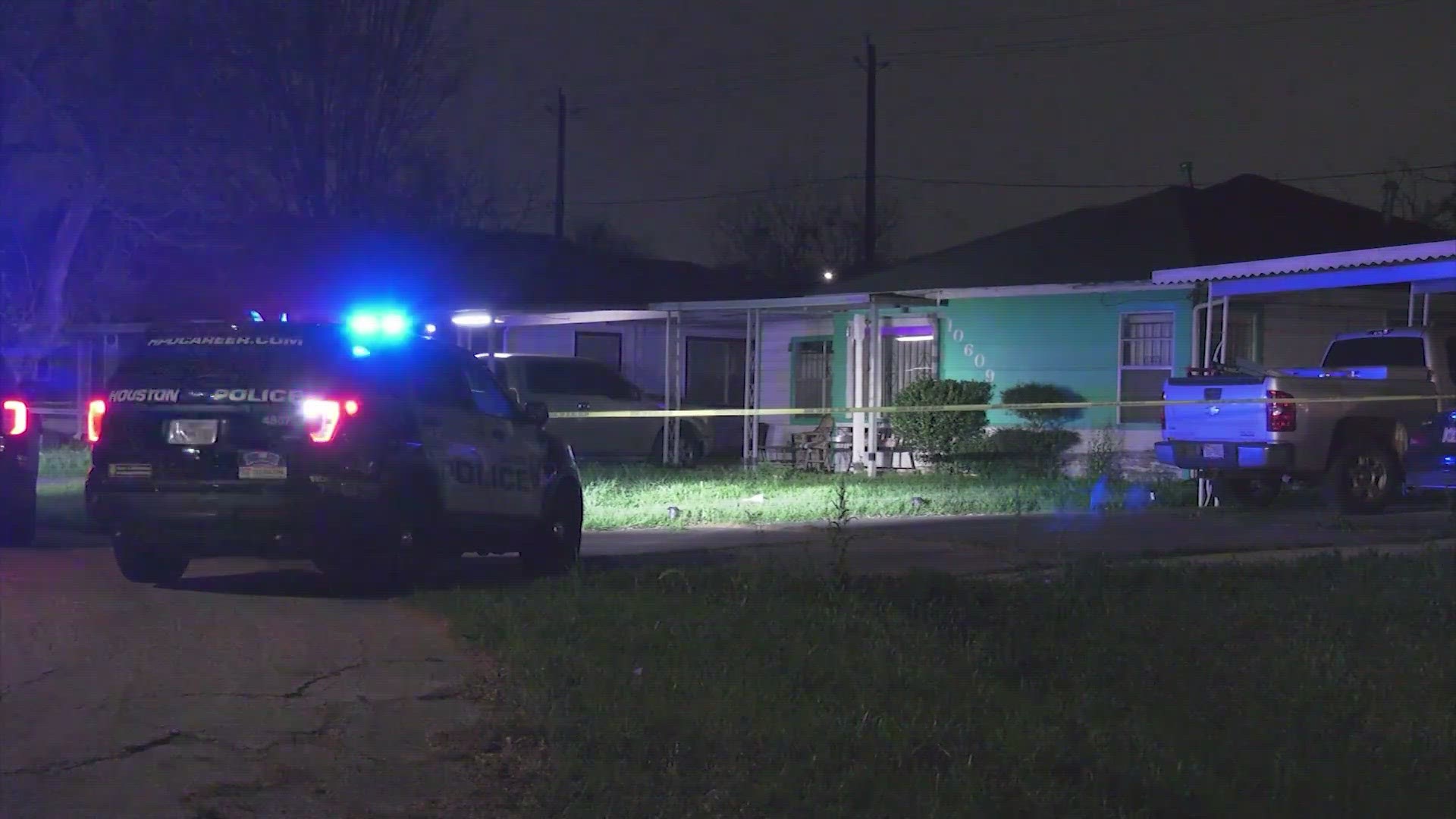 Police said the woman was shot after she showed up to the man's home and threw a rock at him.