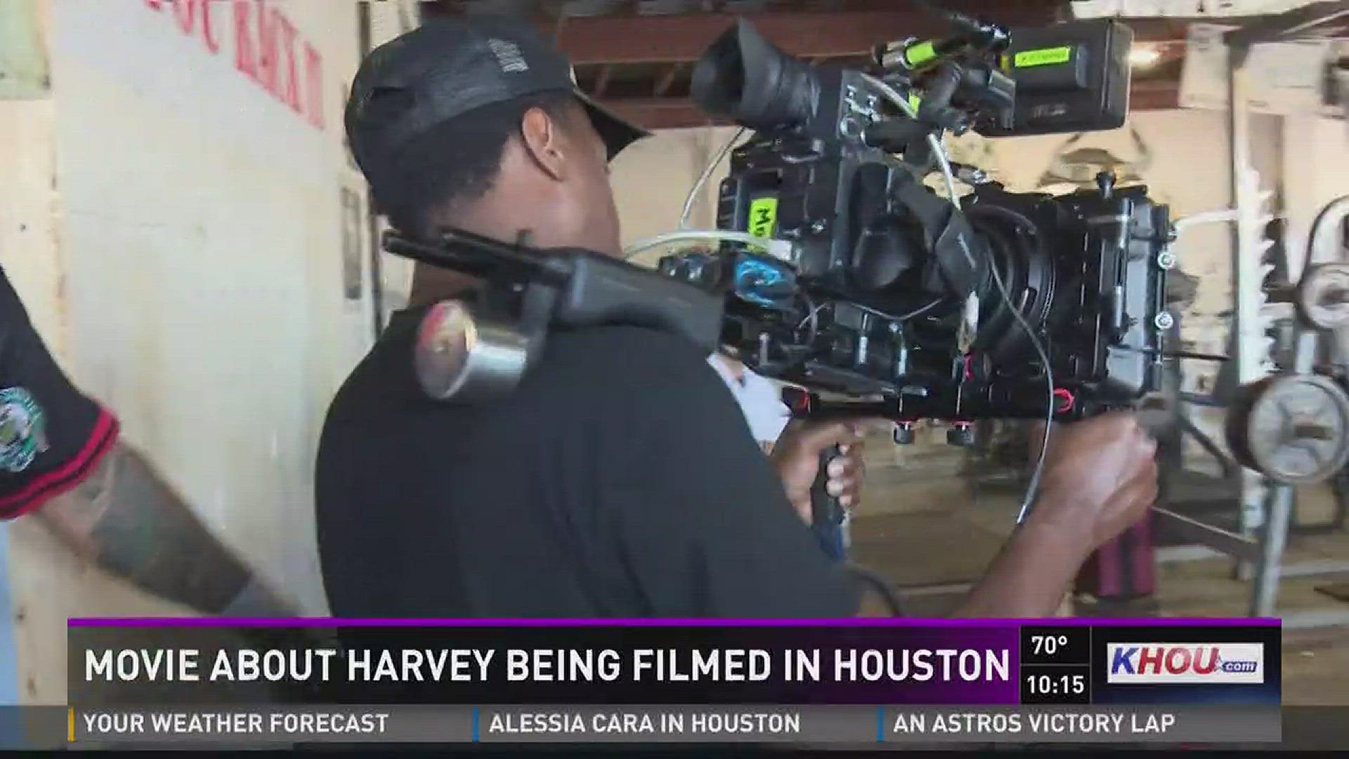 Shooting for the movie "Harvey" is now underway in Houston, and most scenes will feature average Houstonians who survived the deadly storm.