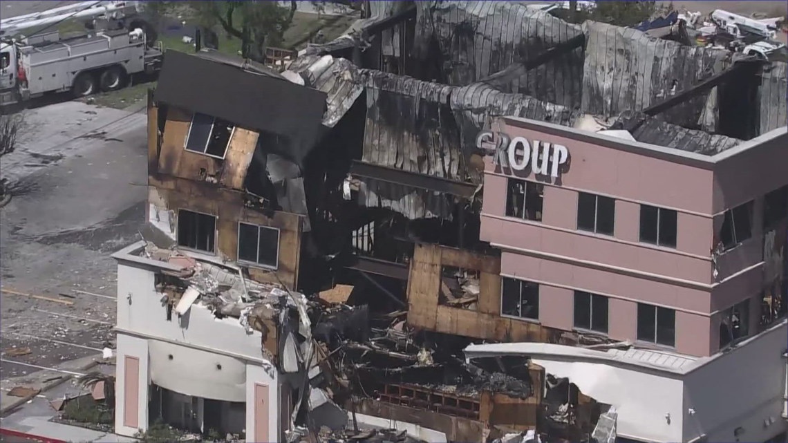 Burned office building at risk of collapsing | khou.com