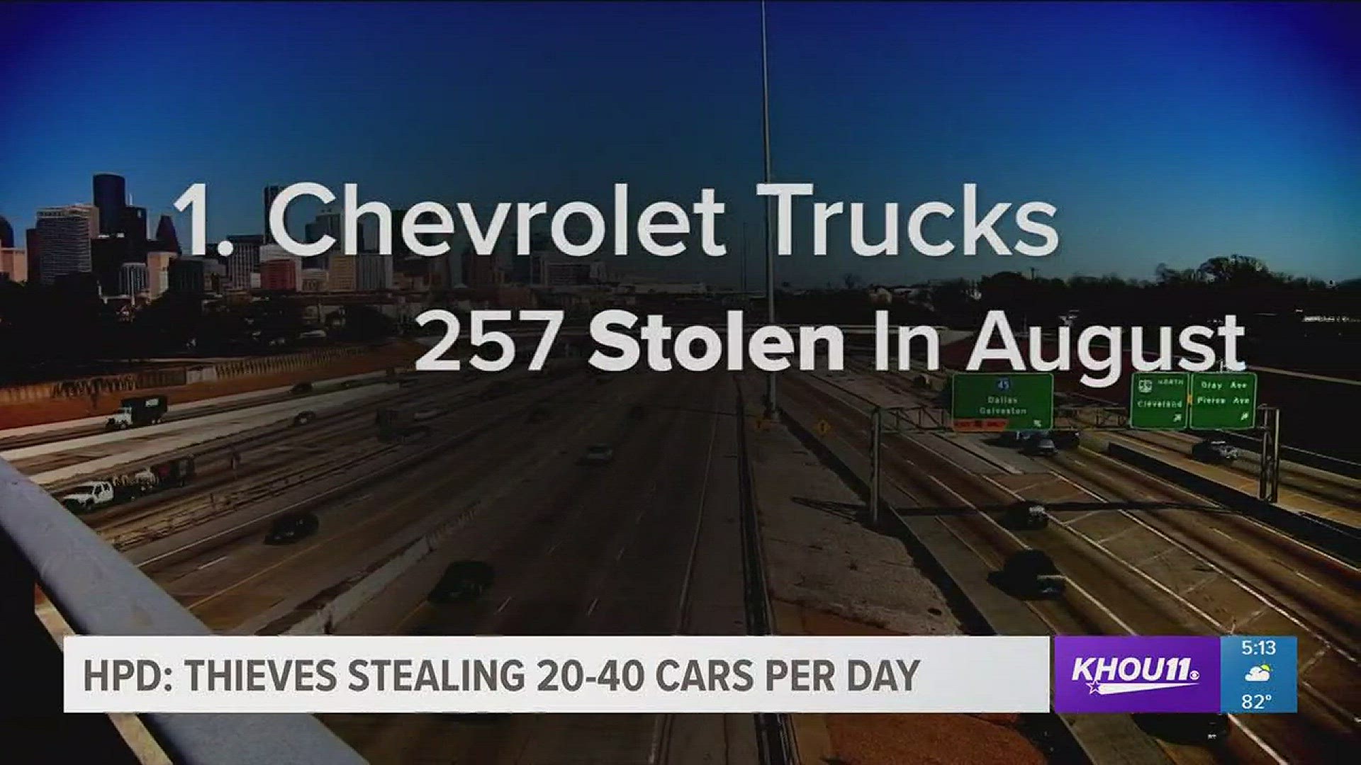Thieves in Houston are stealing between 20 and 40 cars per day, and they're targeting two types of vehicles more than any others.