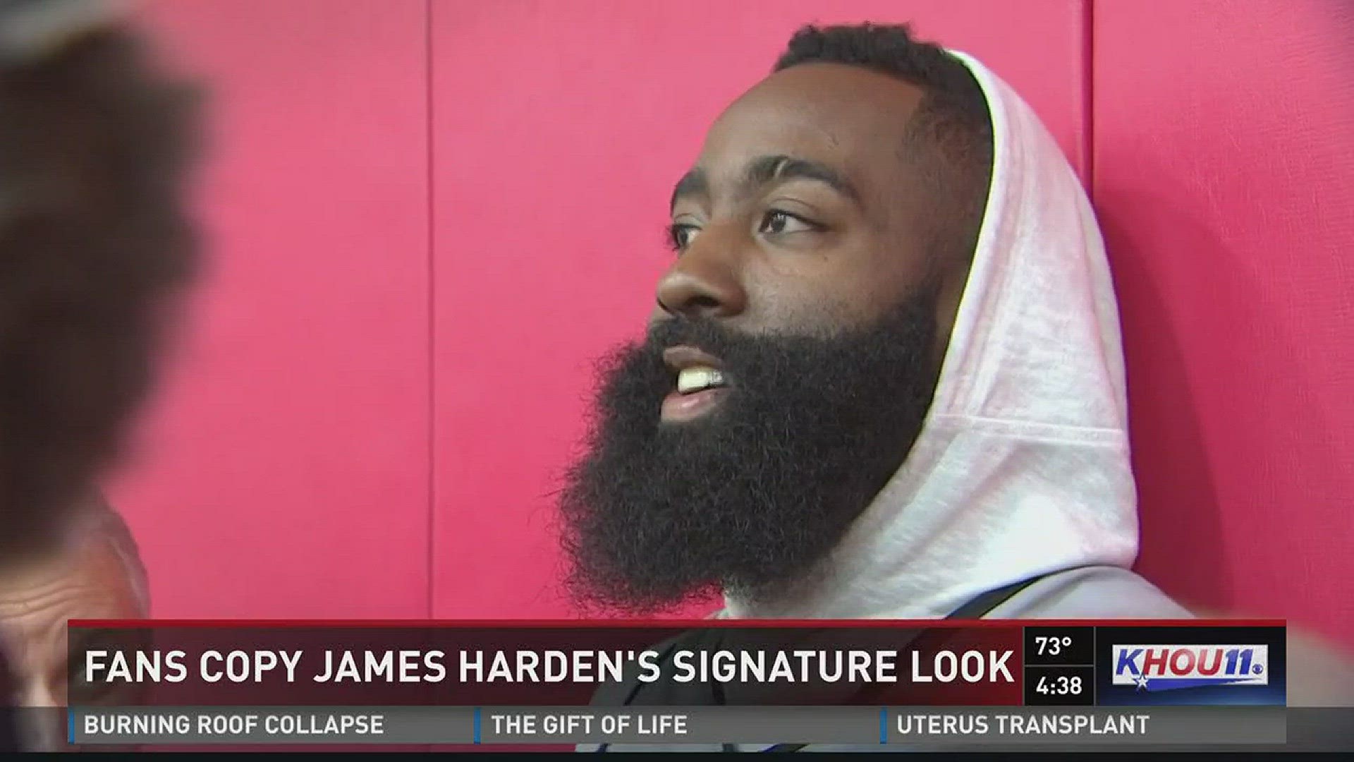 Many Houston fans are trying to copy the bearded look of Rockets All-Star James Harden.