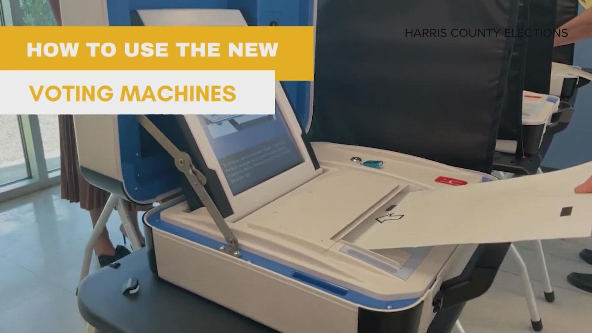 Here's what to expect with the new voting machines in Harris County.