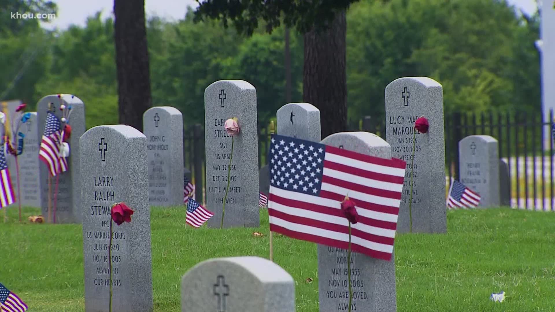 Houston National Cemetery closed Memorial Day