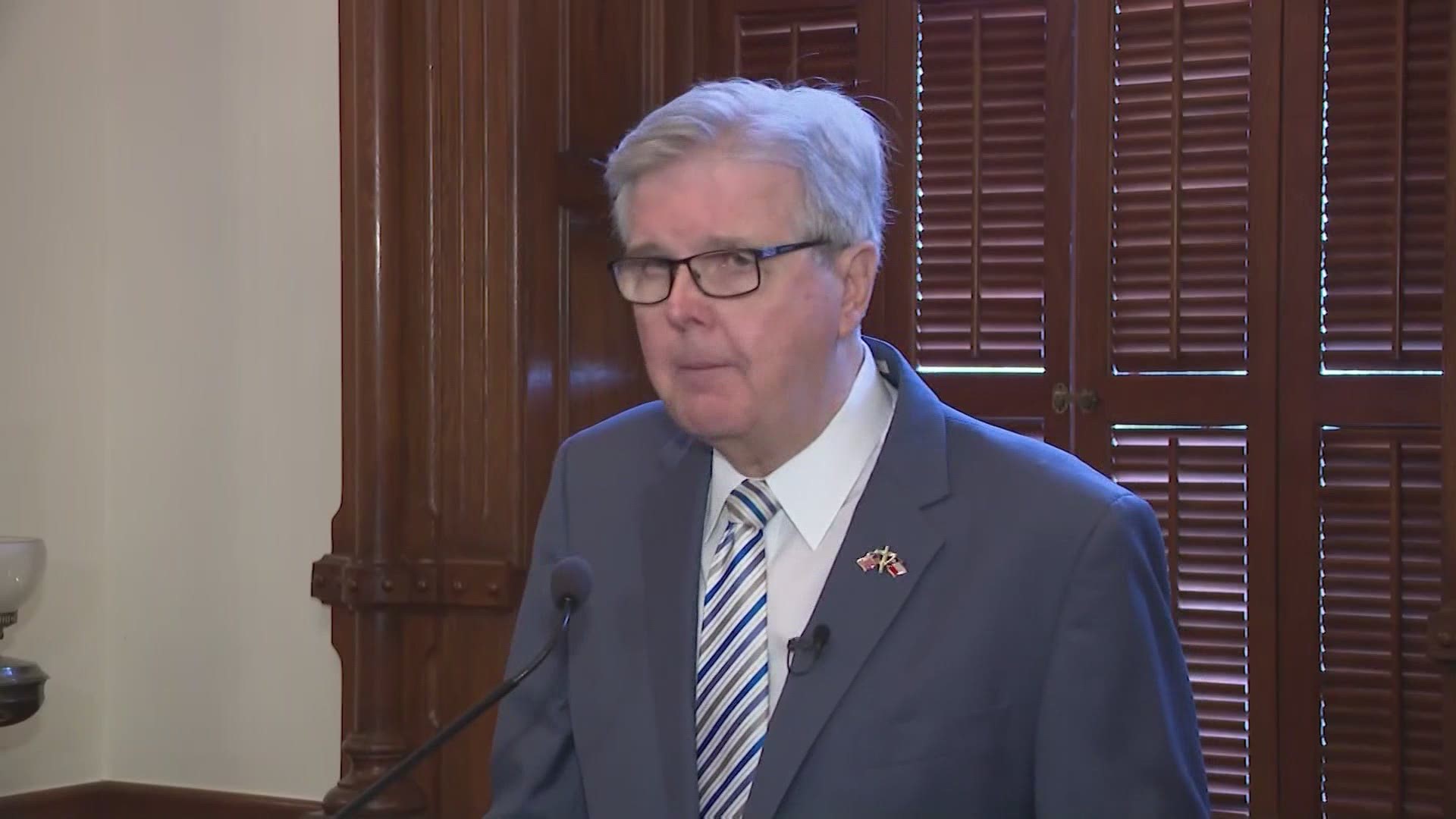 Lt. Gov. Dan Patrick on Tuesday fired back against critics of a controversial voting bill advancing through the Texas Legislature.
