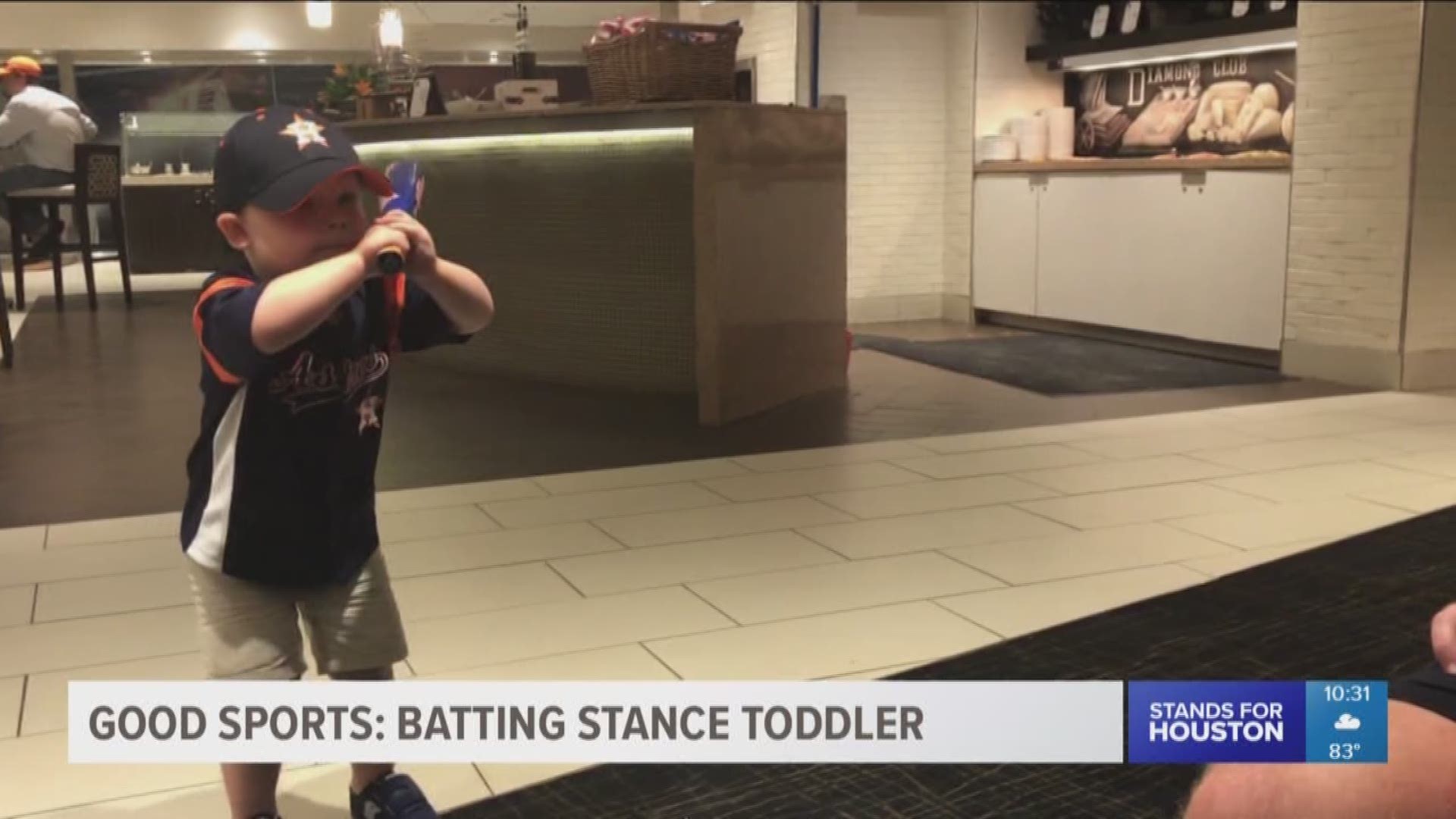 Little Corey, known for imitating Astros' batting stances, got a chance to see the team up close courtesy of manager A.J. Hinch. 
