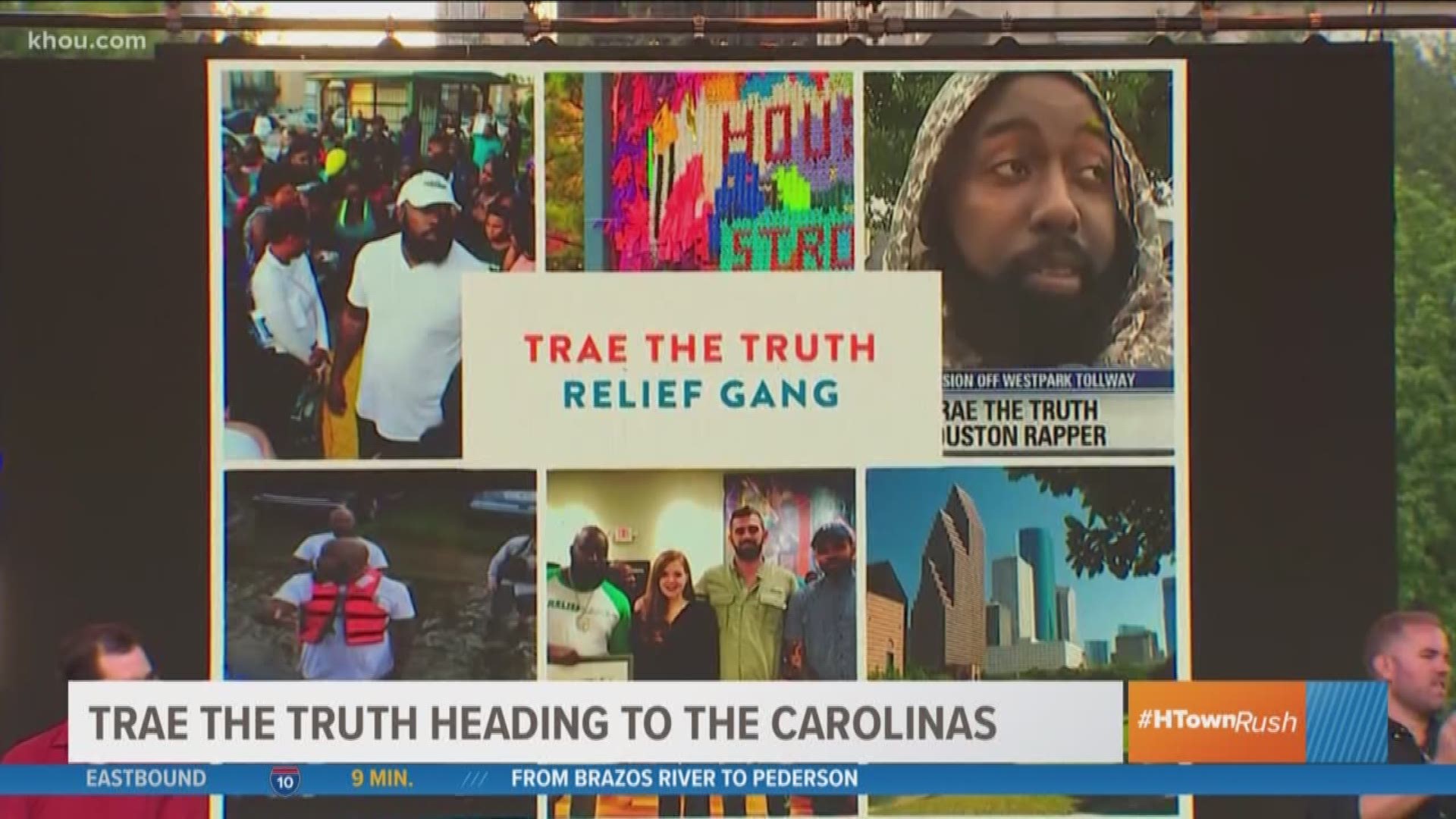 Trae the Truth is driving to the Carolinas along with his Relief Gang group to help folks in the wake of Hurricane Florence.