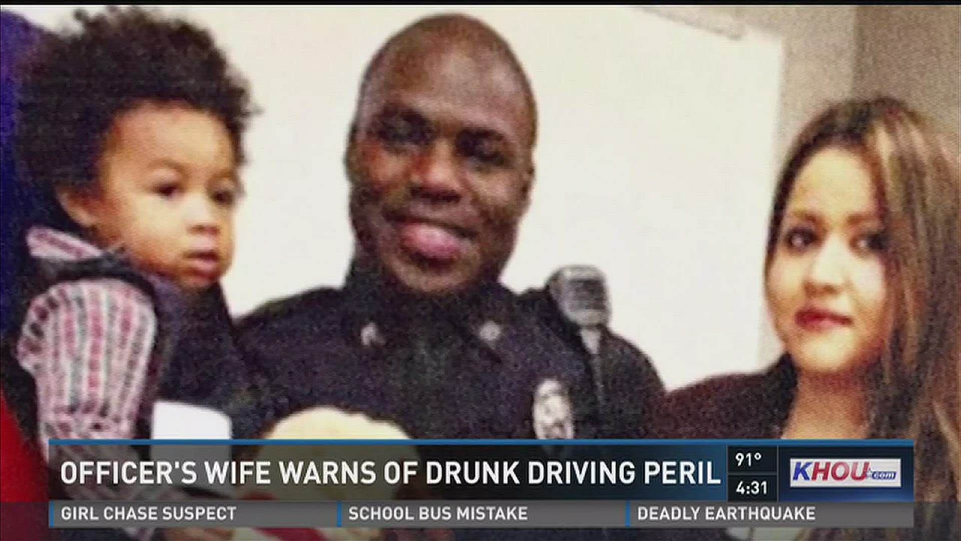 Widow of fallen Pearland officer speaks out about drunk driving | khou.com