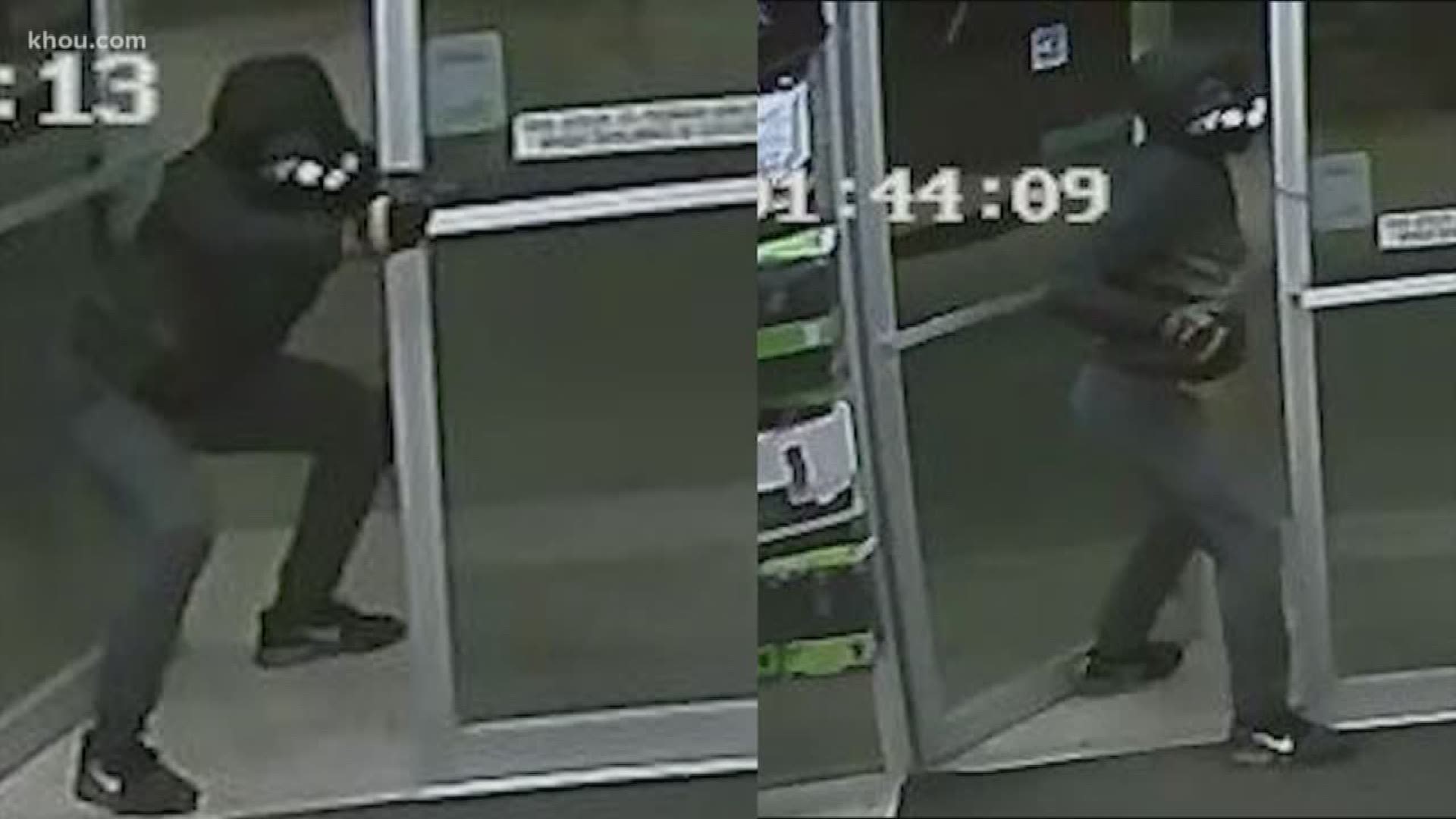 Police are hoping surveillance photos could help catch three suspects who shot and killed a store clerk.