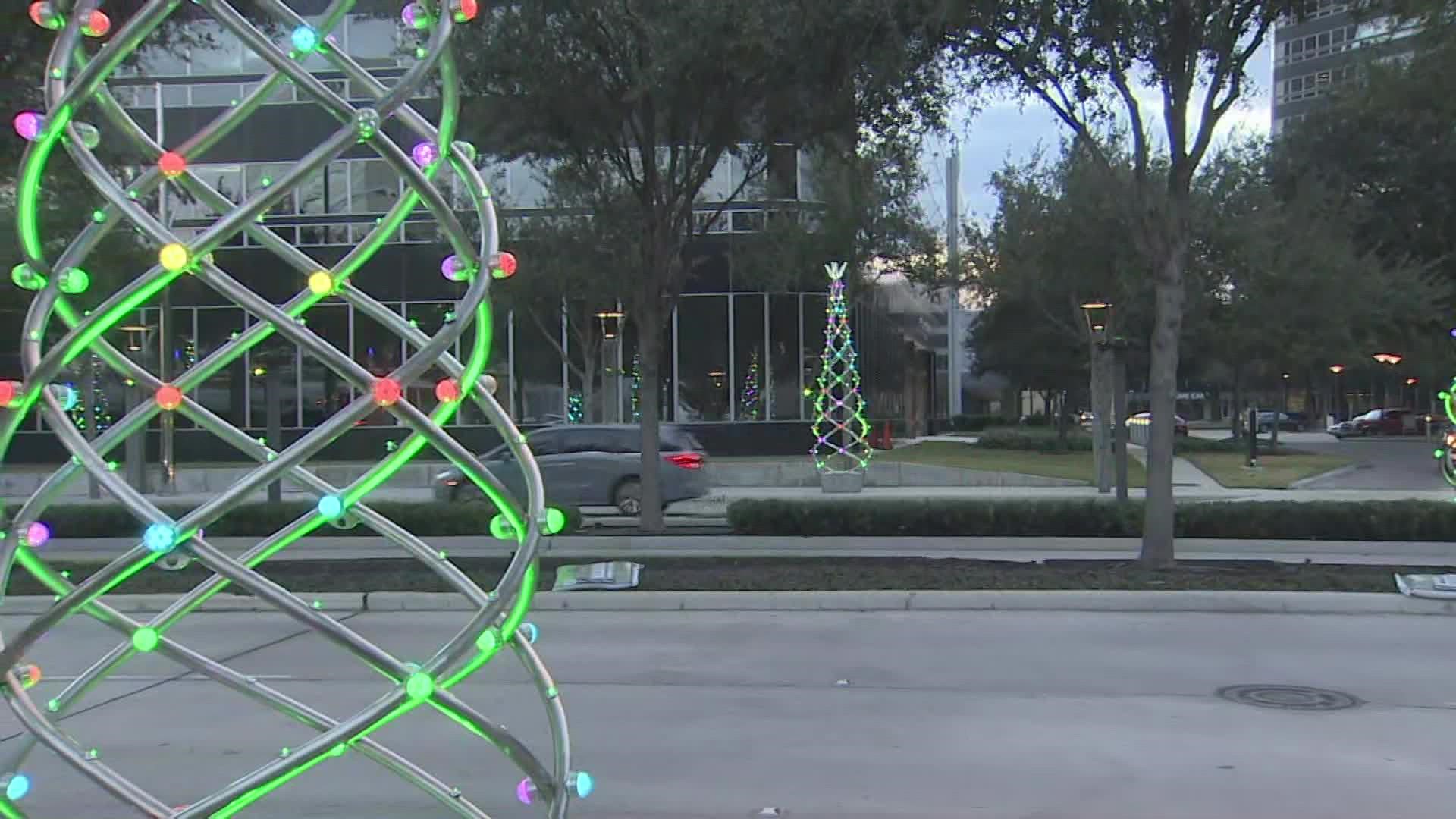The "Uptown Holiday Light Show" is getting ready to switch on the lights for the Christmas holiday season.