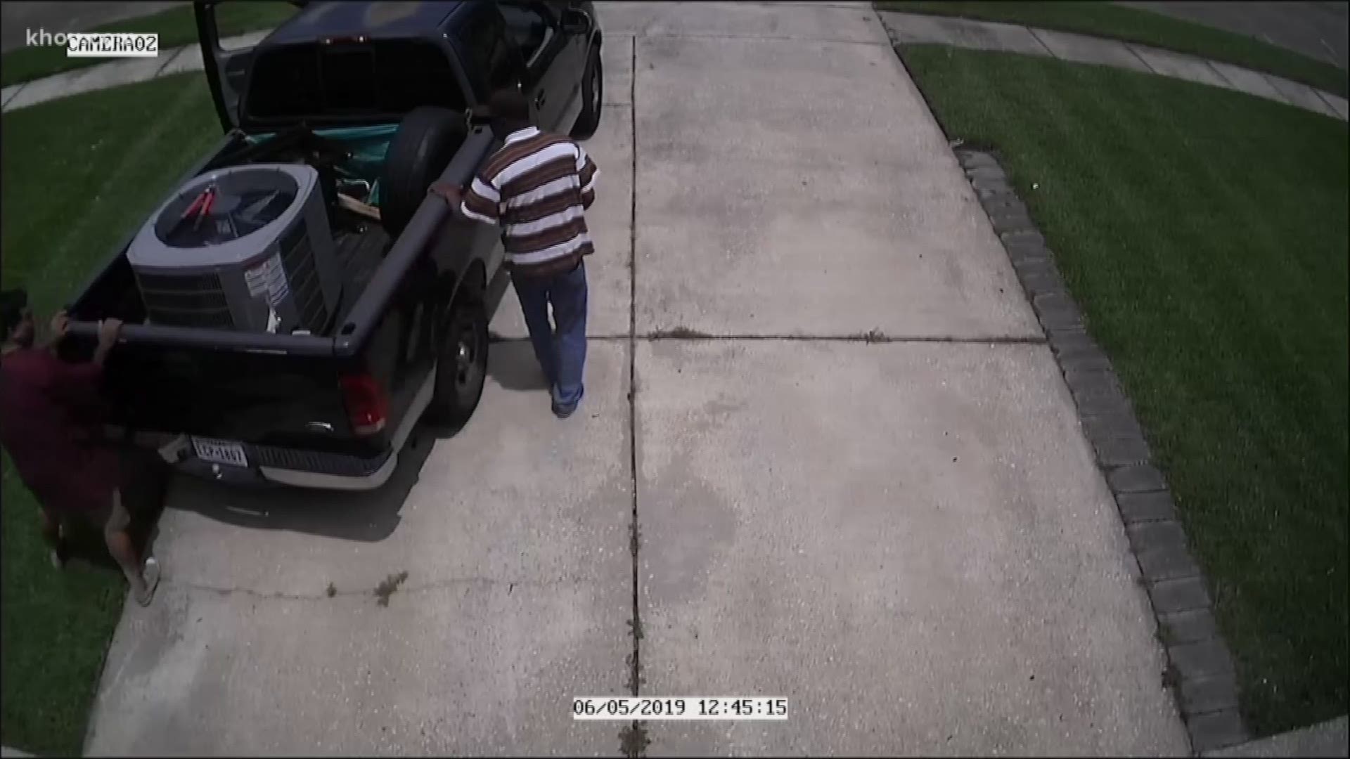 It's getting hot out there and air conditioners are a hot commodity. We caught some guys on camera stealing an AC unit from a home in Atascocita.