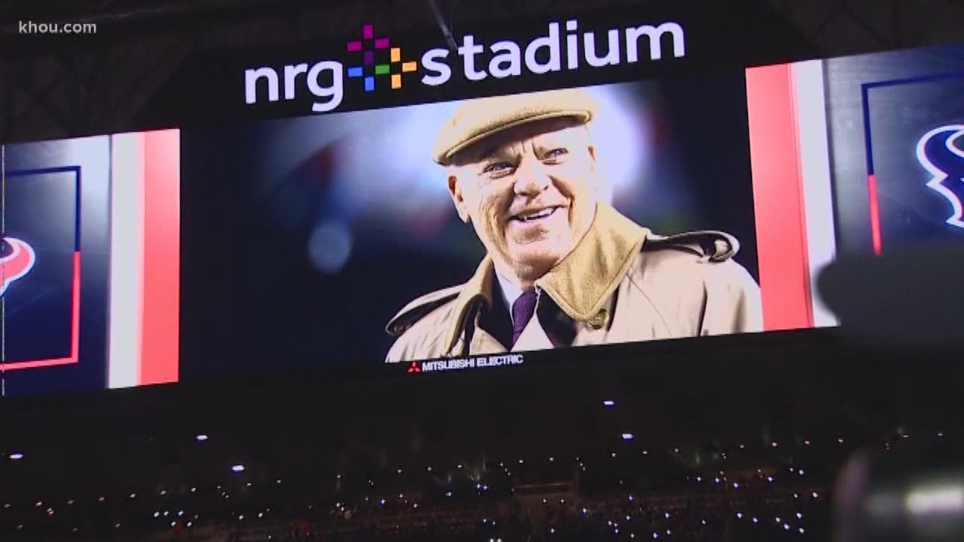 For the first time since Bob McNair's death, Texans players and fans took the field and stands to honor the man who made it all possible. He was remembered before kickoff during a special tribute.