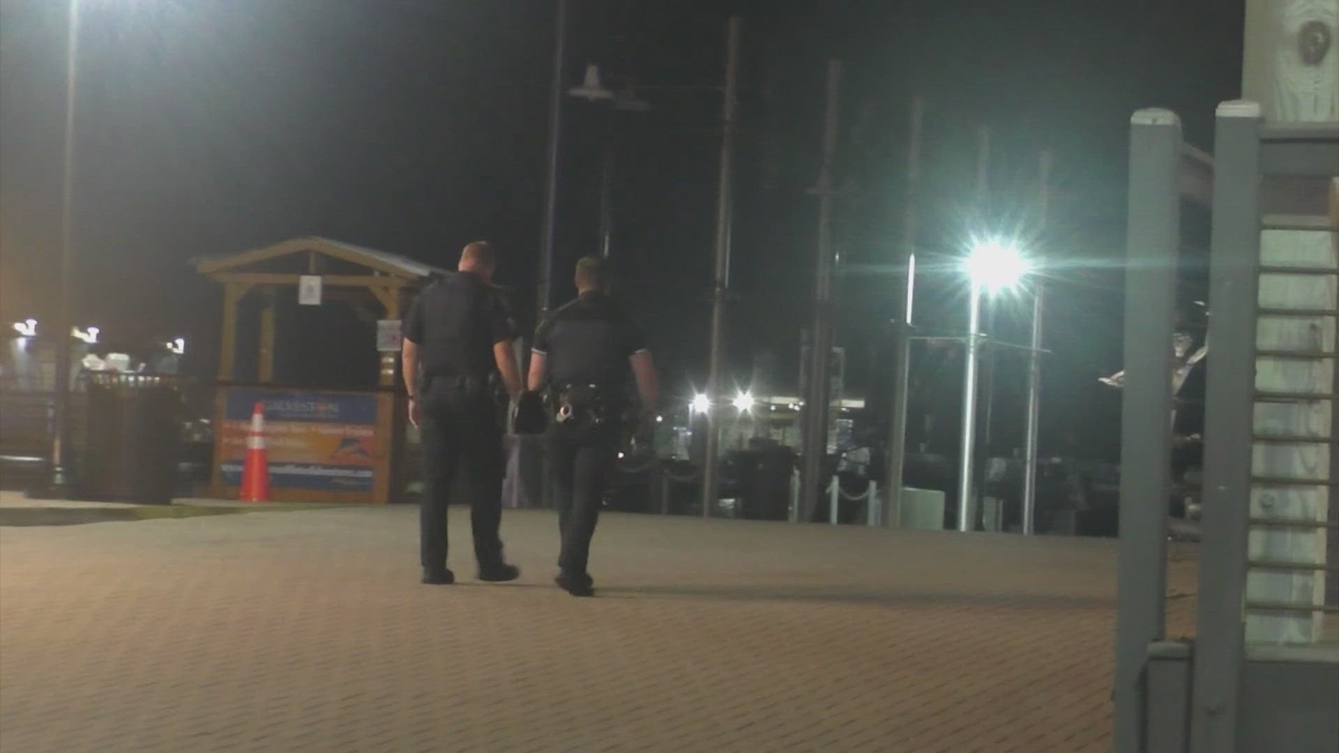 Police said one person managed to get out of the car and said there may be three other people in the car.