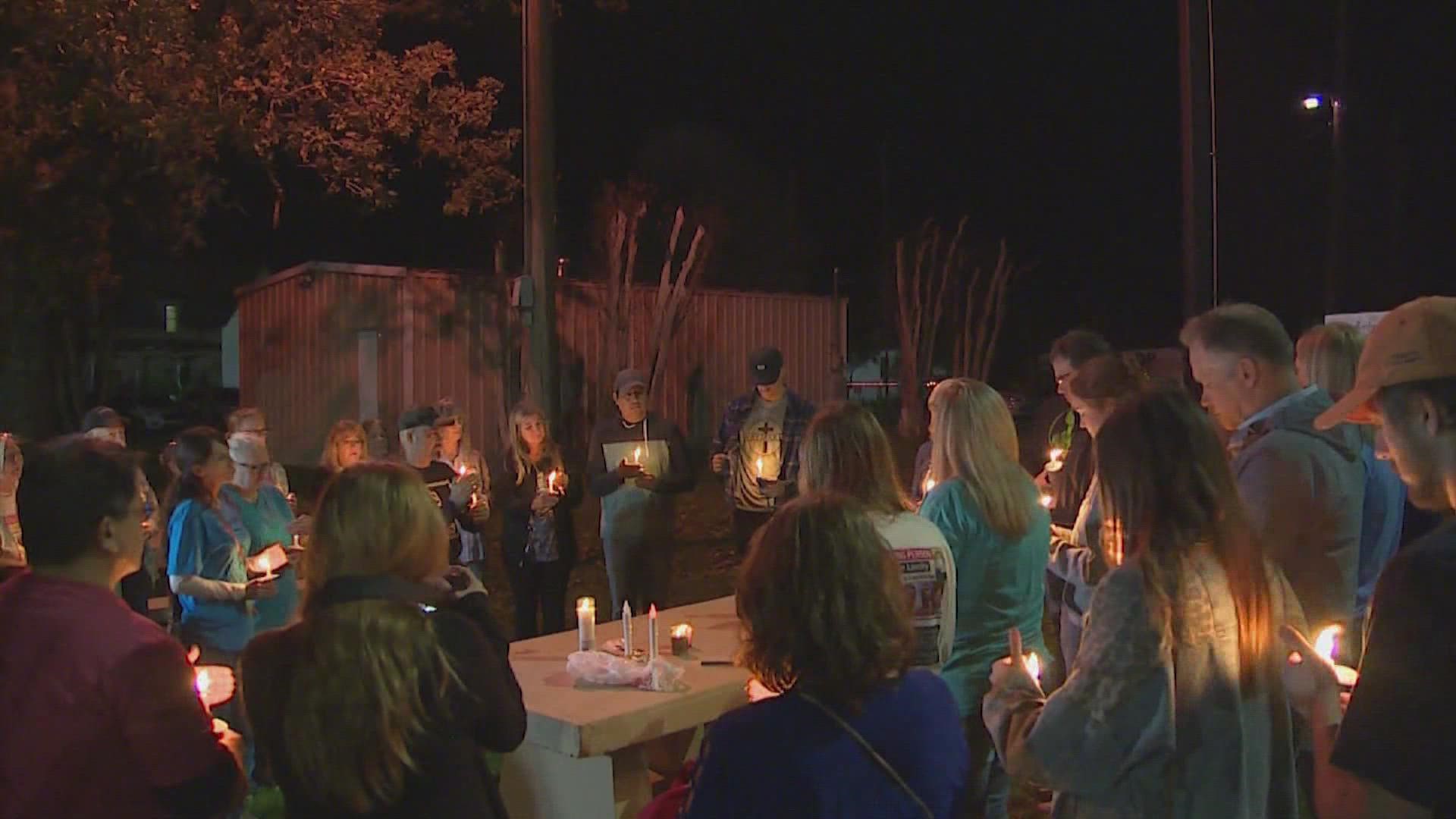 Loved ones gathered in Luling to hold a candlelight vigil on the two-year anniversary of his disappearance.