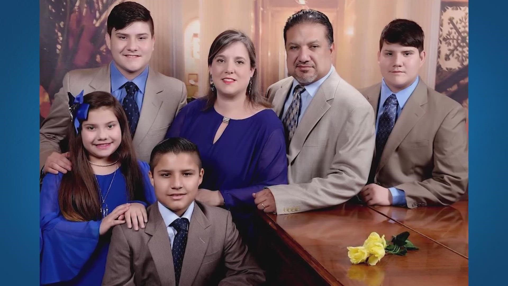 Lydia and Lawrence Rodriguez died two weeks apart. They had been married for 21 years and are survived by their four children.