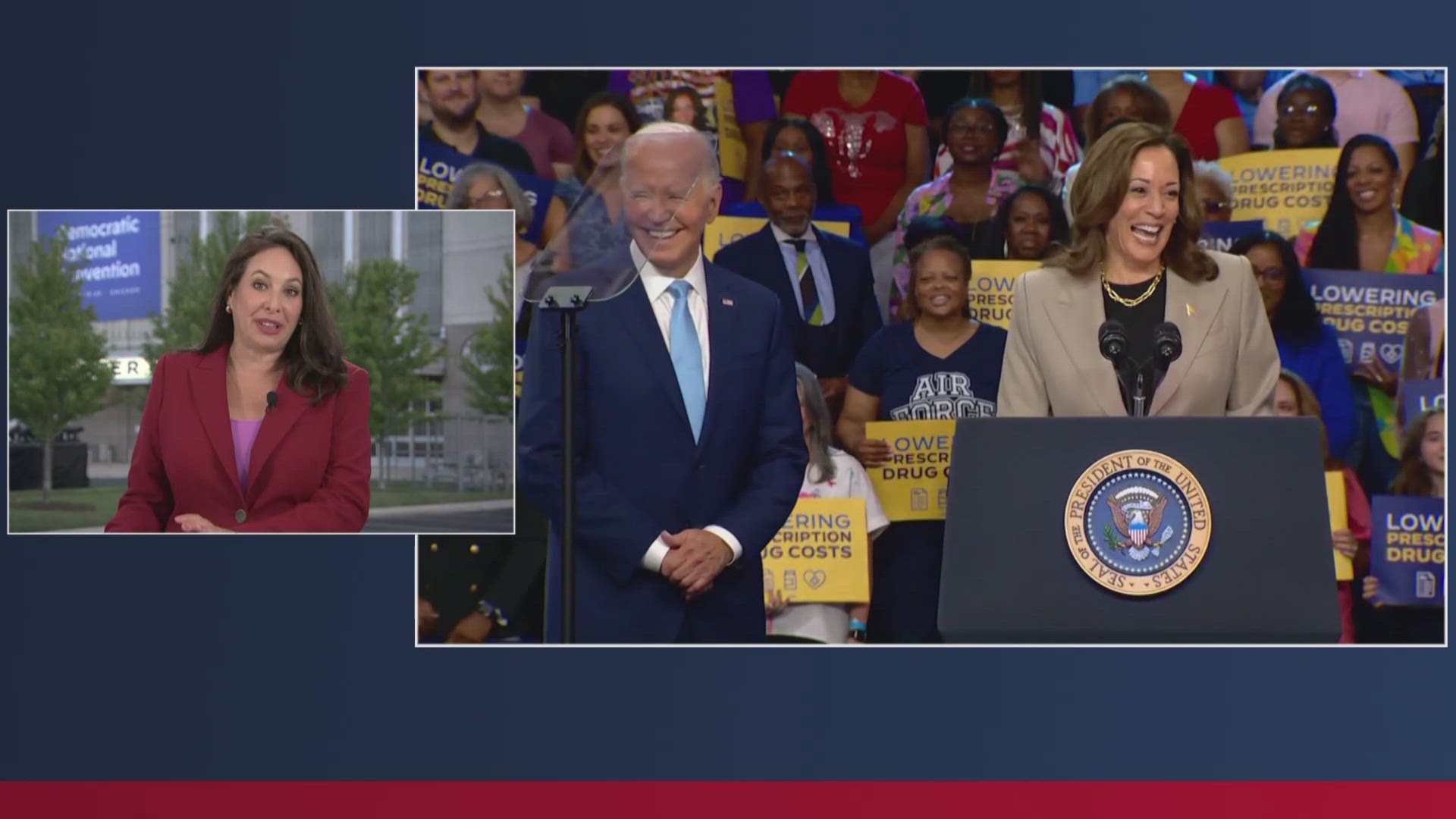 President Joe Biden is expected to headline the first night of the event, speaking in support of his vice president's campaign.