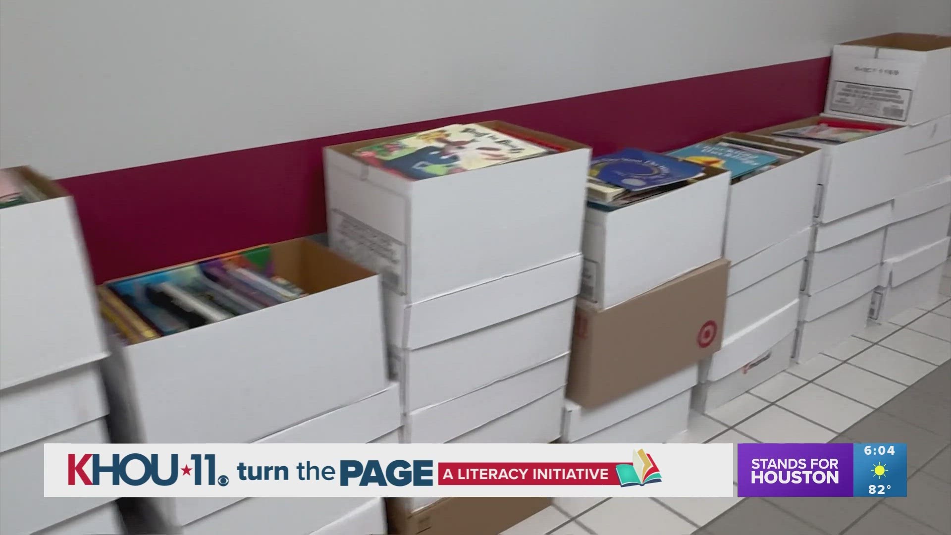 Magnolia Elementary donated dozens of boxes full of new and gently used books to help KHOU 11, your Education Station, provide 20,000 books to area kids.