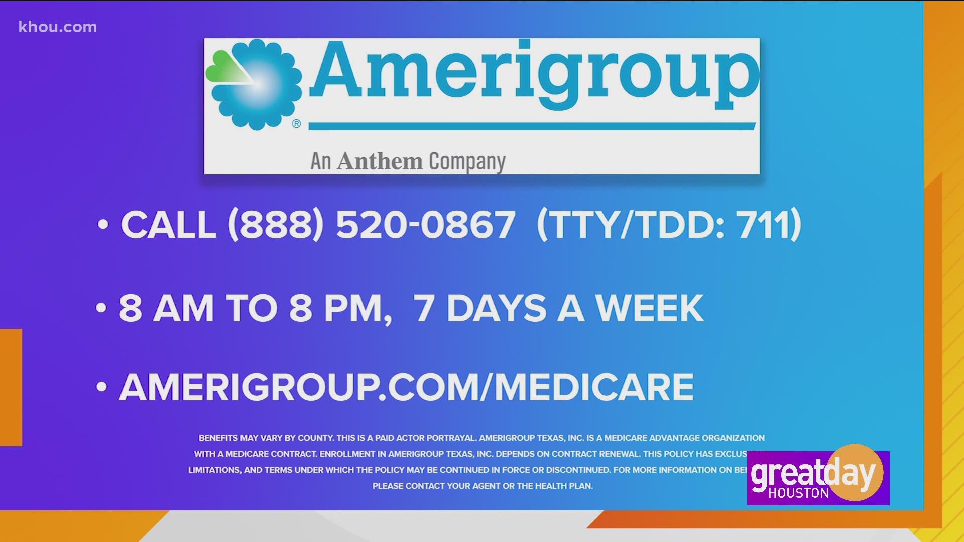 Martin Esquivel shares how Amerigroup is helping members lead healthier lives through wellness benefits available on many of their Medicare Advantage plans.